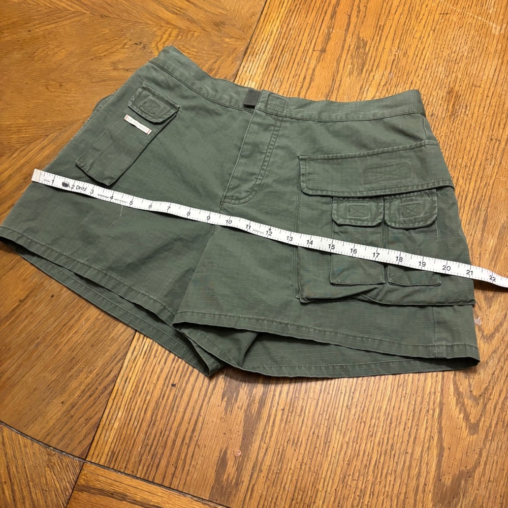 Vintage Ralph Lauren Women Green Ripstop Cargo Shorts Military Utility Size 8 - Picture 4 of 8